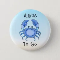 Auntie to Be | Cute Fish Under the Sea  Button