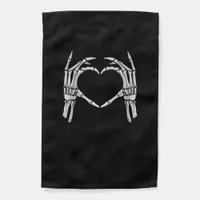 Skeleton Hands Heart Sign Retro Halloween Costume 