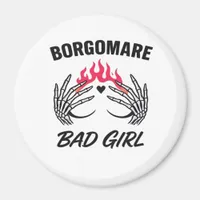 Bgm Bad Girl II - Skeleton Heart Hands   Magnet