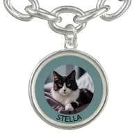 Personalized Pet Cat Photo Animal Lover Elegant Bracelet