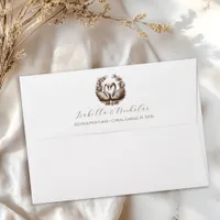 Elegant Swan Return Address Envelope