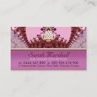 Groovy Pink Goddess Fashion Business Card