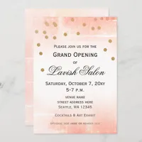 Elegant Peach Pink Corporate Party Invitation