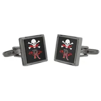 Jolly Roger R Monogram Initial Cufflinks