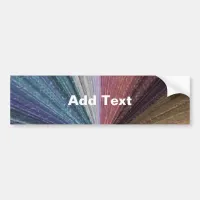 Circular Gradient Earthy Rainbow Bumper Sticker