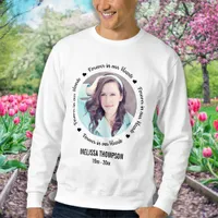 Forever in our Hearts Personalized Photo Memorial Sweatshirt