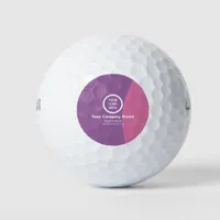 Sleek Custom Business Logo Personalized Swag Gift Golf Balls