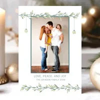 Holiday Greenery | Botanical Christmas Photo Card