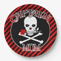 Captain Mom Paper Plates