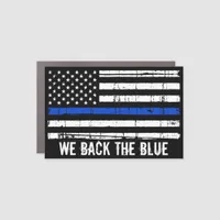Back The Blue American Flag Police Thin Blue Line Car Magnet
