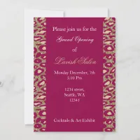 Pink Gold Chic Corporate party Invitation