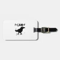 Grunge Coffee F Caw F Crow Humor Creative Style Luggage Tag