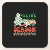 Little Tis The Season Square Paper Coaster