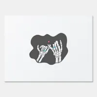 Skeleton Heart Hands Promise Symbolic Feeling Sign