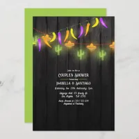 Festive String Lights Fiesta Couples Shower Invitation