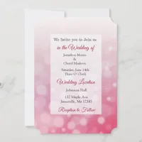 Red Bubbles Themed  Wedding Invites