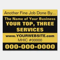 18" x 24" Another Fine Job Contractors Yard Sign