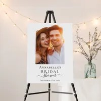 Minimalist Photo Bridal Shower Welcome Sign