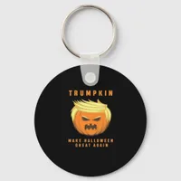 Trumpkin Make Halloween Great Again Fitted Keychain