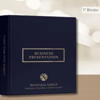 Simple Elegant Custom Logo Presentation Binder