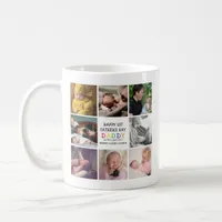 Cute First Father's Day Daddy | Photo Collage Coffee Mug