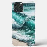 Turquoise Ocean Wave iPhone 13 Pro Max Case