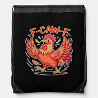 F-Caw-F Attitude Classic Retro Style Drawstring Bag