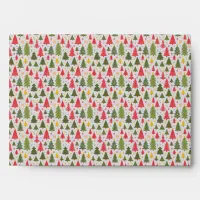 Multicolor Christmas Tree Envelope