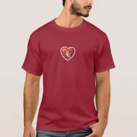 Cupid on Red Heart T-Shirt