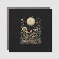 Cottagecore Moon Mushroom Moonphase Goblincore Car Magnet