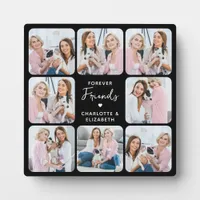 Forever Friends Custom 8 Photo Collage Best Friend Plaque