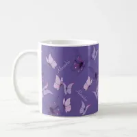 Pretty Pink and Purple Butterflies Coffee Mug