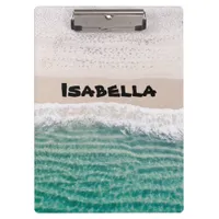 Beach Ocean Scene Add Your Name Clipboard