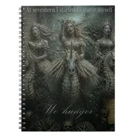 Zombie Mermaids on a Seahorse Unicorns Notebook