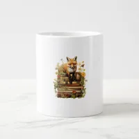Cottagecore Aesthetic With Book Cute Goblincore Cr Giant Coffee Mug