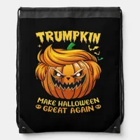 Trumpkin Halloween - Make Halloween Great Again Cl Drawstring Bag