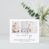 Budget 2 Photo 1st Birthday Love and Hugs Thanks
