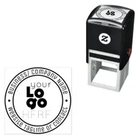 modern minimalist business logo company crest self-inking stamp