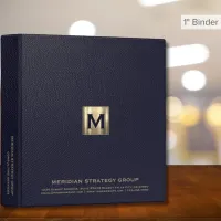 Luxury Gold Monogram Binder