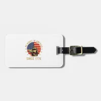 No Kings In America Since 1776 US Flag Patriotic  Luggage Tag