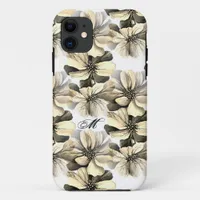 Magnificent Watercolor Flowers  Eclectic Style iPhone 11 Case