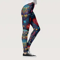 Love Hearts Colourful Owl Leggings