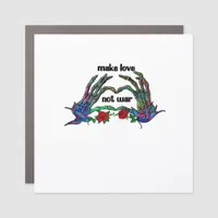 Skeleton Hand Heart Design Car Magnet