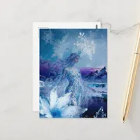 The winter Goddess Snow and Ice Postcard