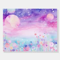 *~* UNICORN COLOR AP96 Reverse CELESTIAL  FLOWERS  Foam Board