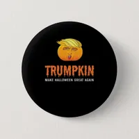 Funny Halloween Trumpkin  Button