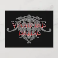 Vampire Bride Postcard