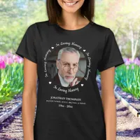Modern In Loving Memory Personalized Photo  T-Shirt