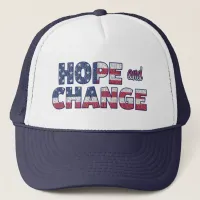 Democrat Hope and ChangeAmerican Flag Baseball Cap