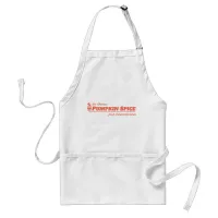 Cooking with Pumpkin Spice Slogan Fun Fall Logo Adult Apron